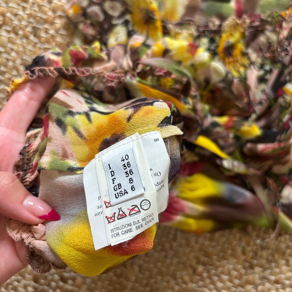 Jean Paul Gaultier vintage floral and watercolor top - Picture 4 of 4